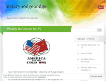 Tablet Screenshot of historyhodgepodge.wordpress.com