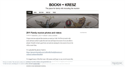 Desktop Screenshot of bockhkresz.wordpress.com