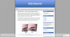 Desktop Screenshot of moleremoval.wordpress.com