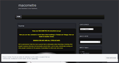 Desktop Screenshot of macometre.wordpress.com