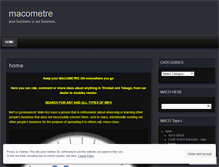 Tablet Screenshot of macometre.wordpress.com