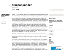 Tablet Screenshot of crimsonyonder.wordpress.com