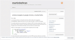 Desktop Screenshot of martinbeltran.wordpress.com
