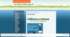 Desktop Screenshot of globalwanderer2.wordpress.com