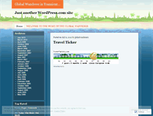 Tablet Screenshot of globalwanderer2.wordpress.com