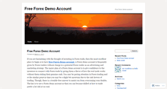 Desktop Screenshot of aboutfreeforexdemoaccount.wordpress.com