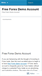Mobile Screenshot of aboutfreeforexdemoaccount.wordpress.com
