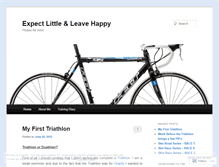 Tablet Screenshot of expectlittleleavehappy.wordpress.com