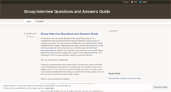 Desktop Screenshot of panelinterviewquestion.wordpress.com