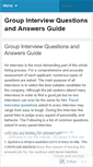 Mobile Screenshot of panelinterviewquestion.wordpress.com