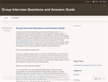 Tablet Screenshot of panelinterviewquestion.wordpress.com