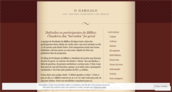 Desktop Screenshot of gargalo.wordpress.com