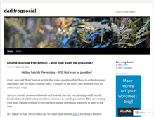 Tablet Screenshot of darkfrogsocial.wordpress.com
