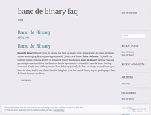 Tablet Screenshot of news.bancdebinaryfaq.wordpress.com