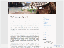 Tablet Screenshot of essentialmusings.wordpress.com