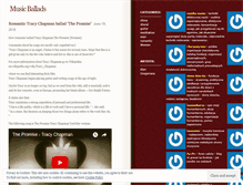 Tablet Screenshot of musicballads.wordpress.com
