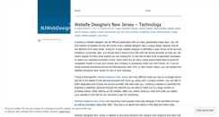 Desktop Screenshot of njwebdesign1.wordpress.com