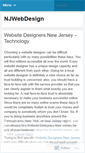 Mobile Screenshot of njwebdesign1.wordpress.com