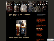 Tablet Screenshot of calgarybeerdrinkers.wordpress.com