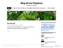 Tablet Screenshot of hispanos.wordpress.com