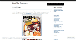 Desktop Screenshot of meetthedesigners.wordpress.com