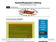 Tablet Screenshot of neatstuffhelpskids.wordpress.com