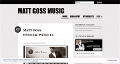 Desktop Screenshot of mattgossnews.wordpress.com