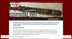Desktop Screenshot of lancashirescriminalpast.wordpress.com
