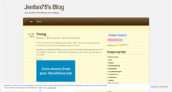 Desktop Screenshot of jenfan75.wordpress.com