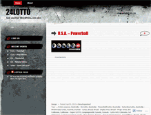 Tablet Screenshot of 24lotto.wordpress.com