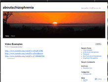 Tablet Screenshot of aboutschizophrenia.wordpress.com