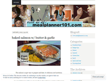 Tablet Screenshot of mealplanner101.wordpress.com