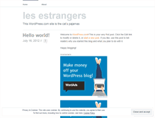 Tablet Screenshot of lesestrangers.wordpress.com