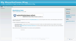 Desktop Screenshot of mymesotheliomablog.wordpress.com