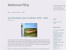 Tablet Screenshot of mellotone70up.wordpress.com