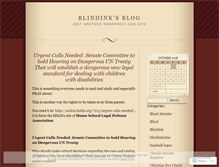 Tablet Screenshot of blindink.wordpress.com