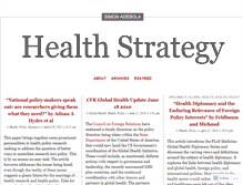 Tablet Screenshot of healthstrategyblog.wordpress.com