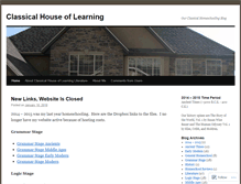 Tablet Screenshot of classicalhouseoflearning.wordpress.com