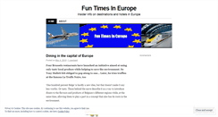 Desktop Screenshot of funtimesineurope.wordpress.com