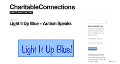 Desktop Screenshot of charitableconnections.wordpress.com