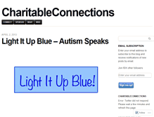 Tablet Screenshot of charitableconnections.wordpress.com