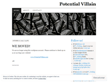 Tablet Screenshot of potentialvillain.wordpress.com