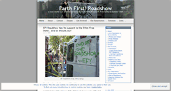 Desktop Screenshot of earthfirstroadshow.wordpress.com