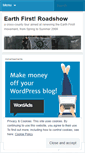 Mobile Screenshot of earthfirstroadshow.wordpress.com