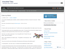 Tablet Screenshot of anecdotaltales.wordpress.com