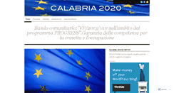 Desktop Screenshot of calabria2020.wordpress.com