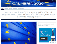 Tablet Screenshot of calabria2020.wordpress.com