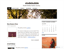Tablet Screenshot of elodiebubble.wordpress.com