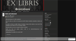 Desktop Screenshot of exlibrisscanlation.wordpress.com