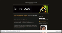 Desktop Screenshot of jamierowe.wordpress.com
